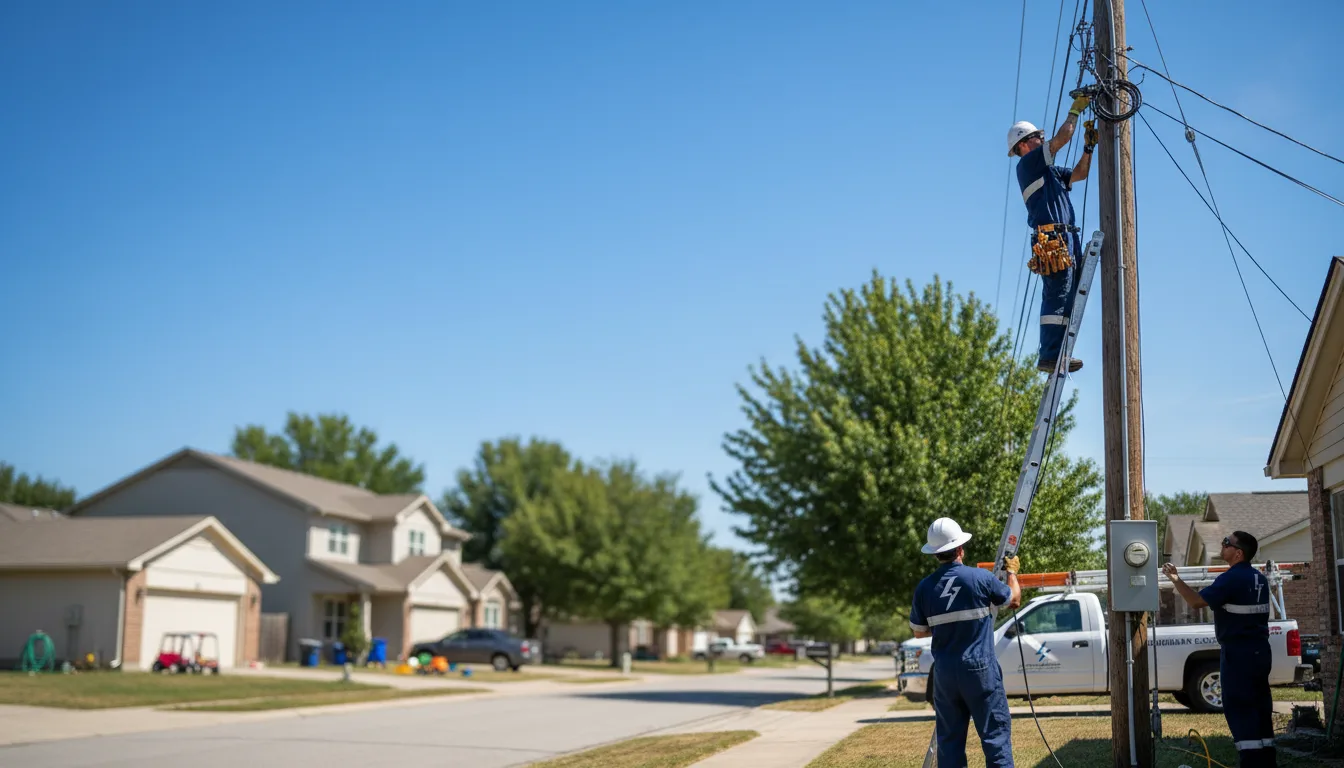 Residential electrician providing installation services in Sulphur, LA
